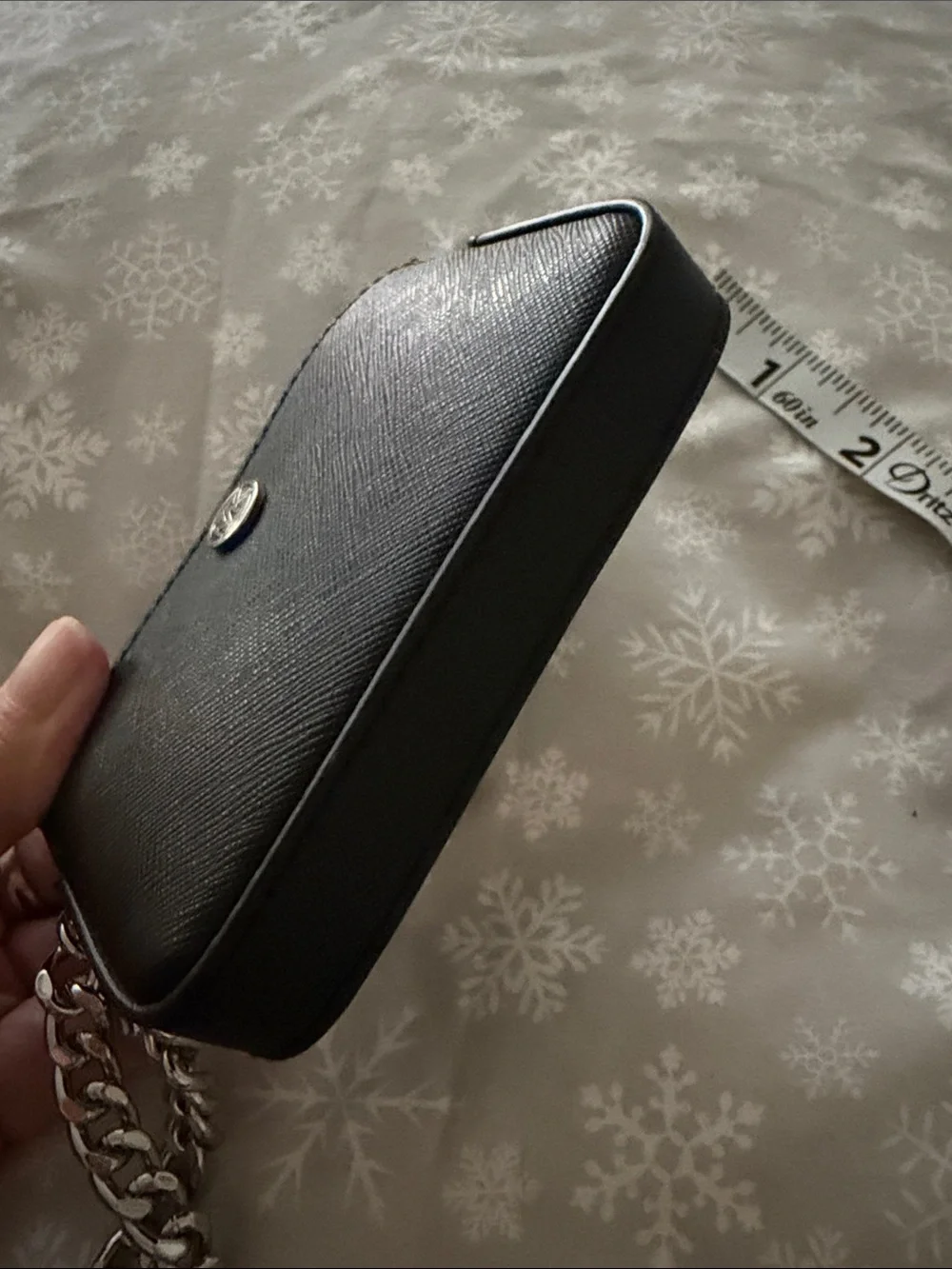 Michael Kors Black Chain Wristlet Clutch